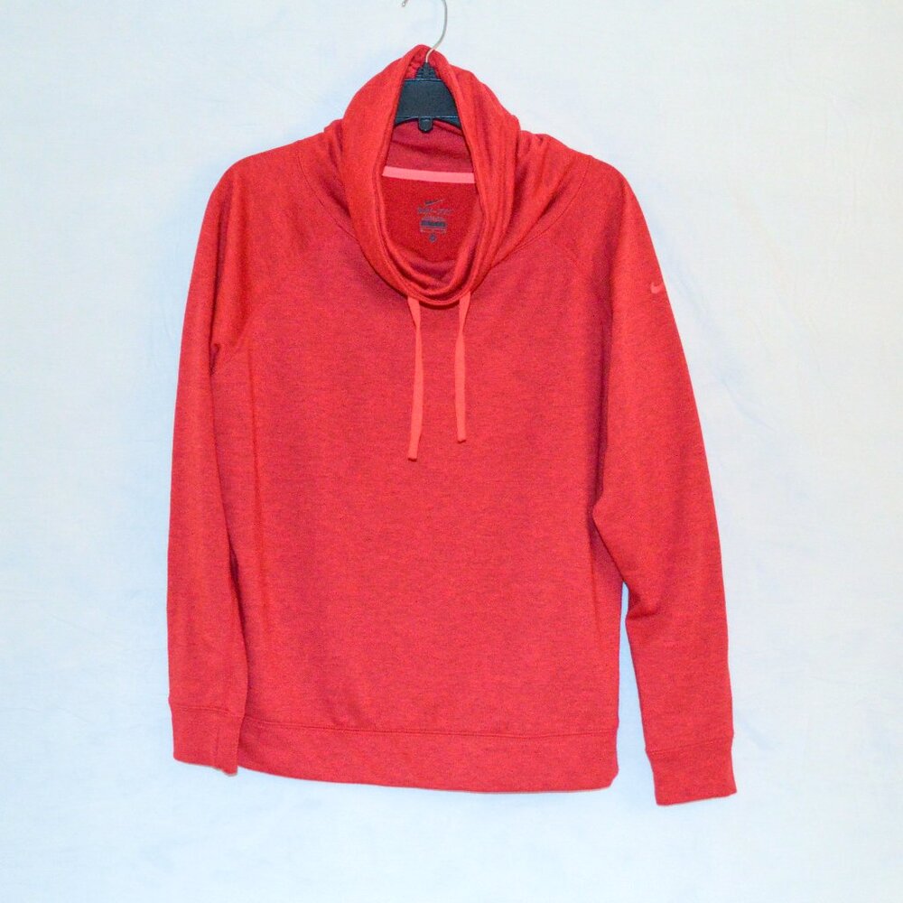Nike Women’s Medium Red Cowl Neck Pullover Sweatshirt